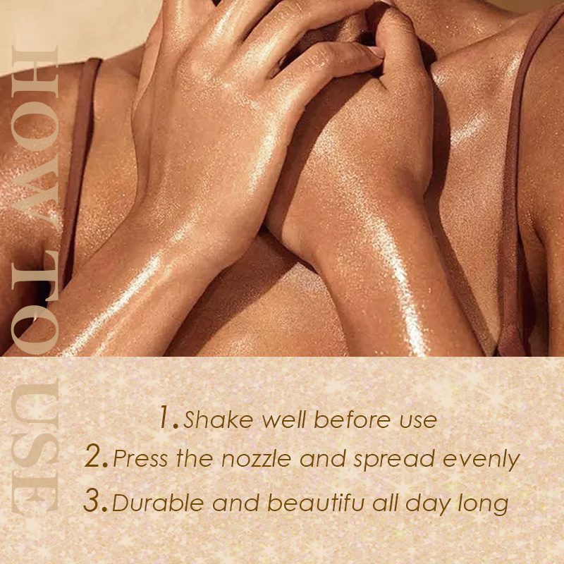 Plata cosmética Glitter Spray temporal body glitter spray Item Picture