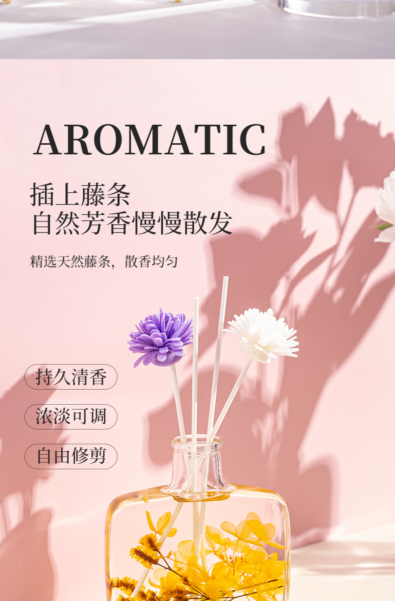 无火藤条香薰100ml · 干花装饰香氛｜长效扩香｜卧室客厅卫浴通用空气清新剂香水香薰详情8