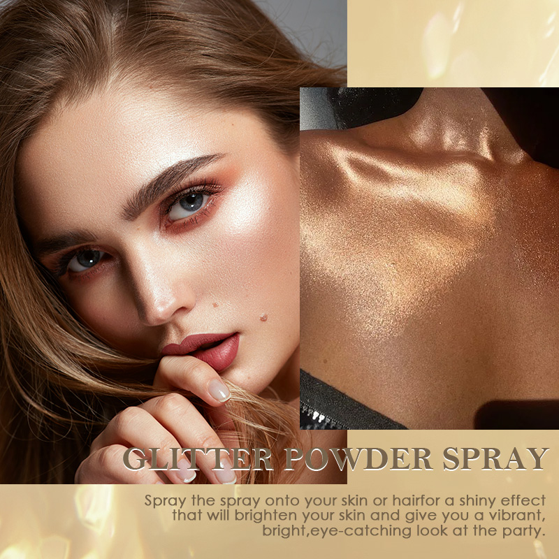 Plata cosmética Glitter Spray temporal body glitter spray Application Scenario