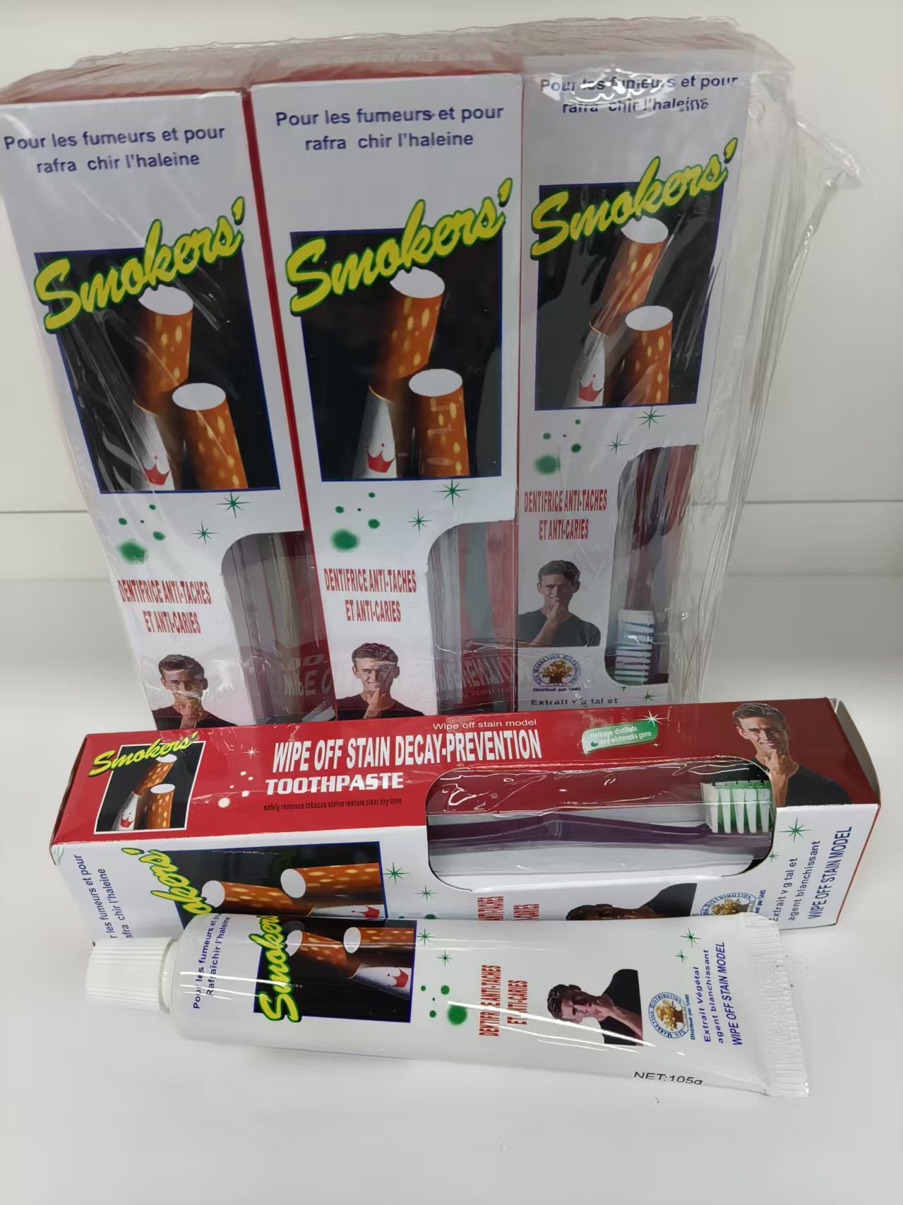 maxi Limpio 105g Chainsmokers Tobacco Stain Remover toothpaste for adults wholesale Application Scenario