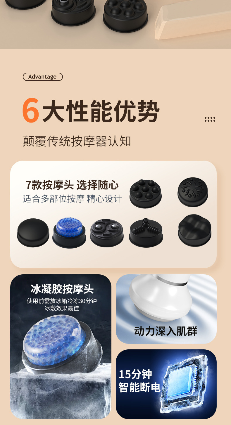 SL-830多功能七配件头红光冷敷美体按摩仪详情2