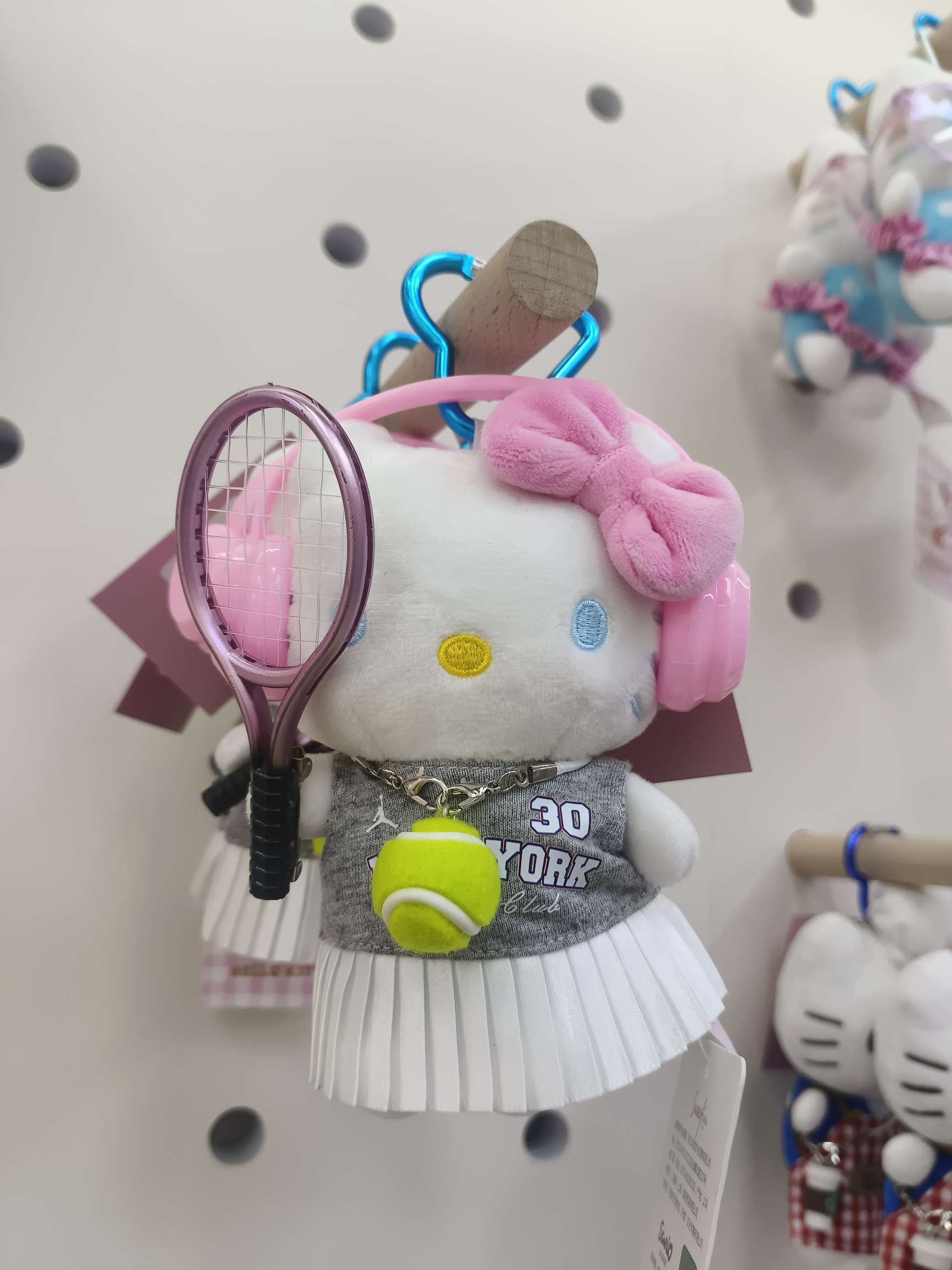 拉拉队球拍款站姿深蓝kt猫