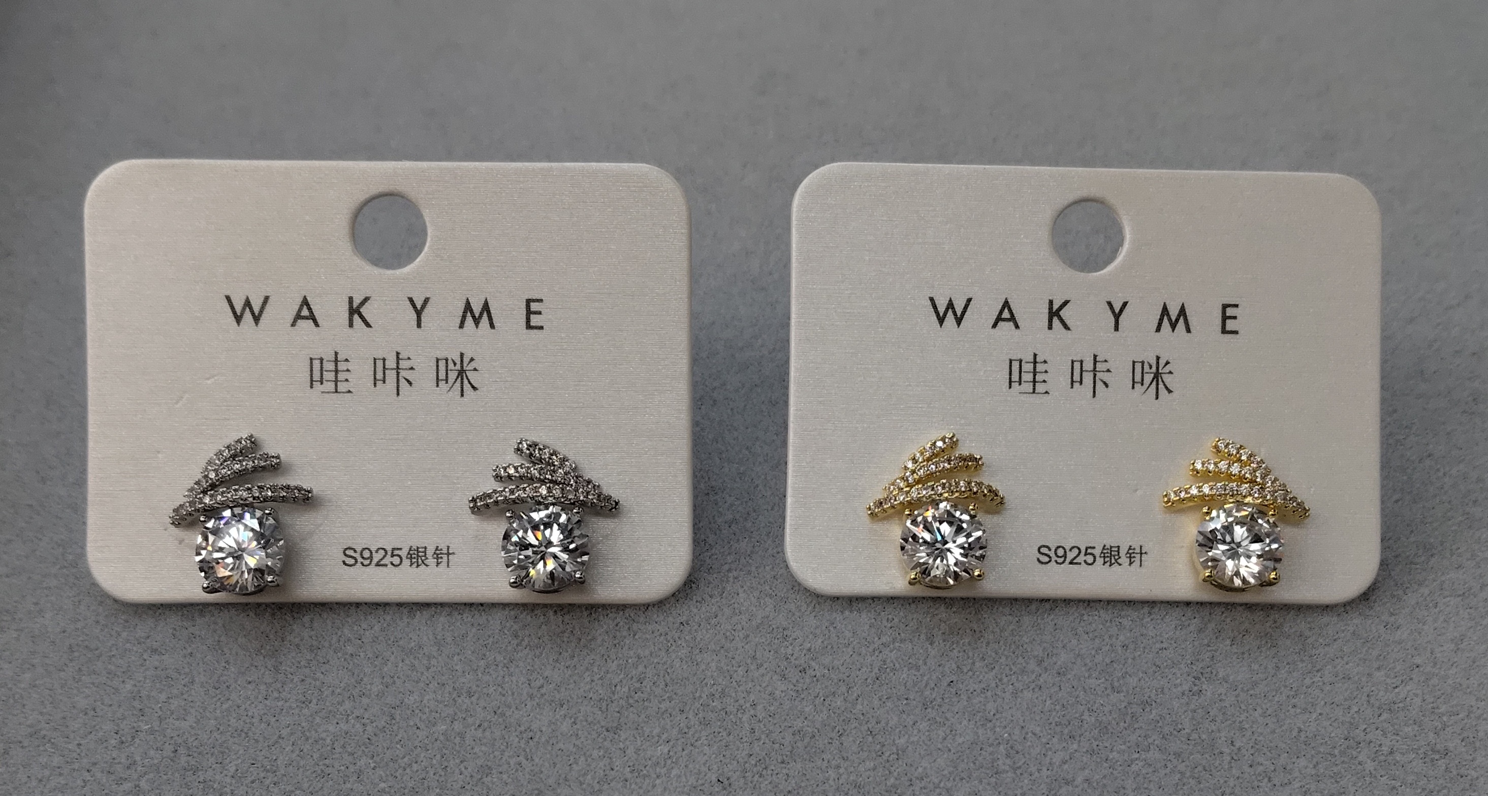 In 2025, the new Waka Mi model features high-end, stylish, exquisite, delicate, versatile, fashionable and elegant zirconia ear studs that shine brilliantly