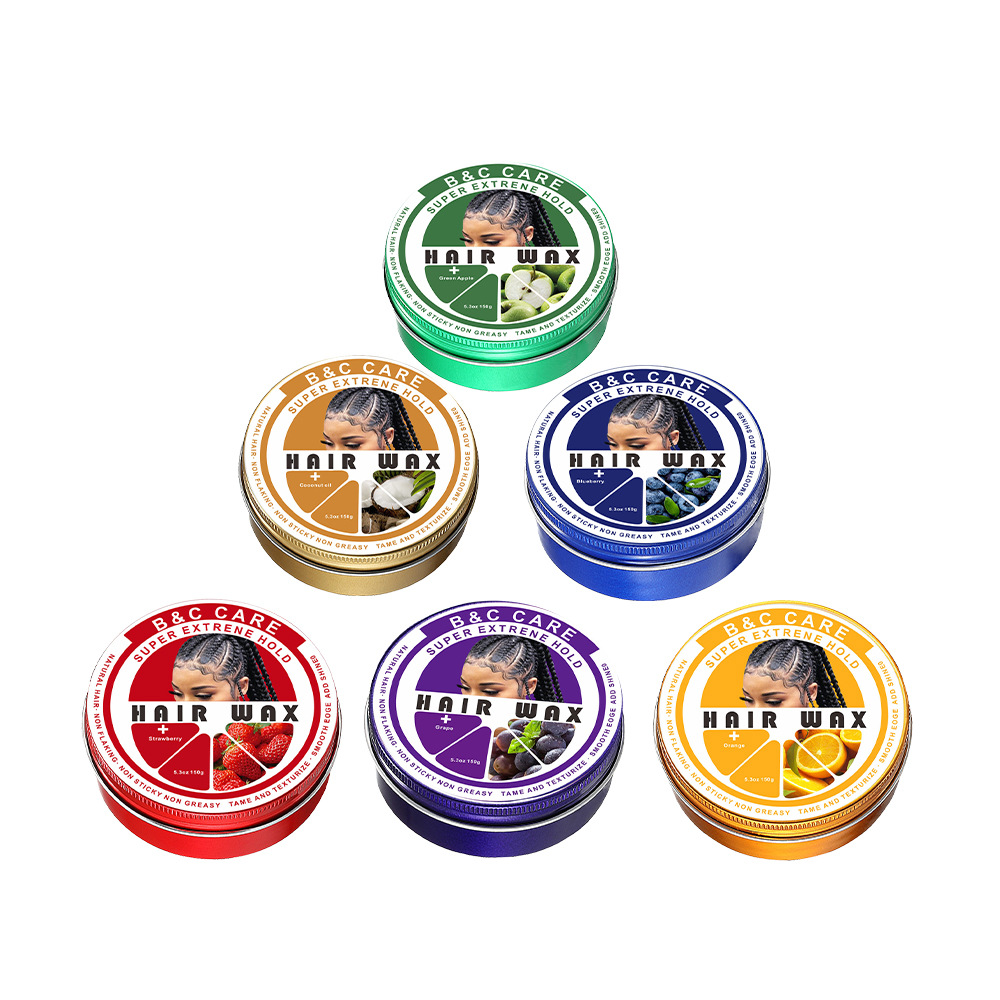 发蜡铝盒彩色styling wax不油腻定型有光泽不留白鬓角发蜡细节图