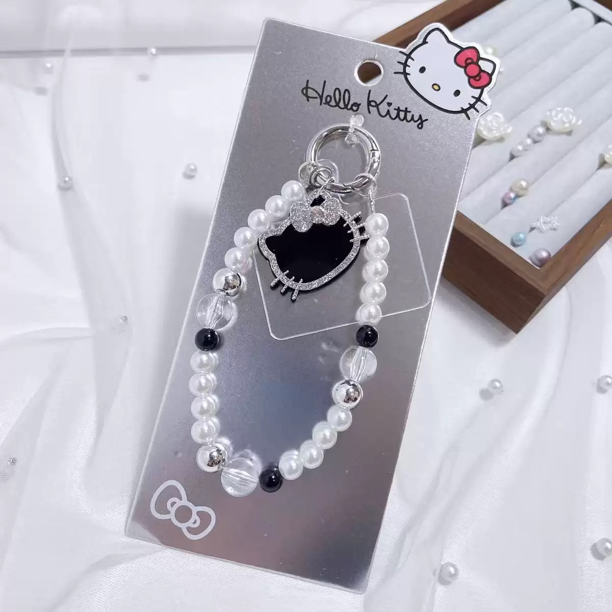 KT猫卡通发卡女宝甜美发夹套装少女心蝴蝶结头饰儿童可爱猫咪发饰细节图