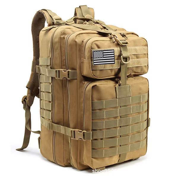 Sports outdoor bag, super large capacity mountain climbing and hiking luggage, tactical backpack, GYM sports bag, multi-functional mountain climbing bag, super large capacity mountain climbing bag Item Picture