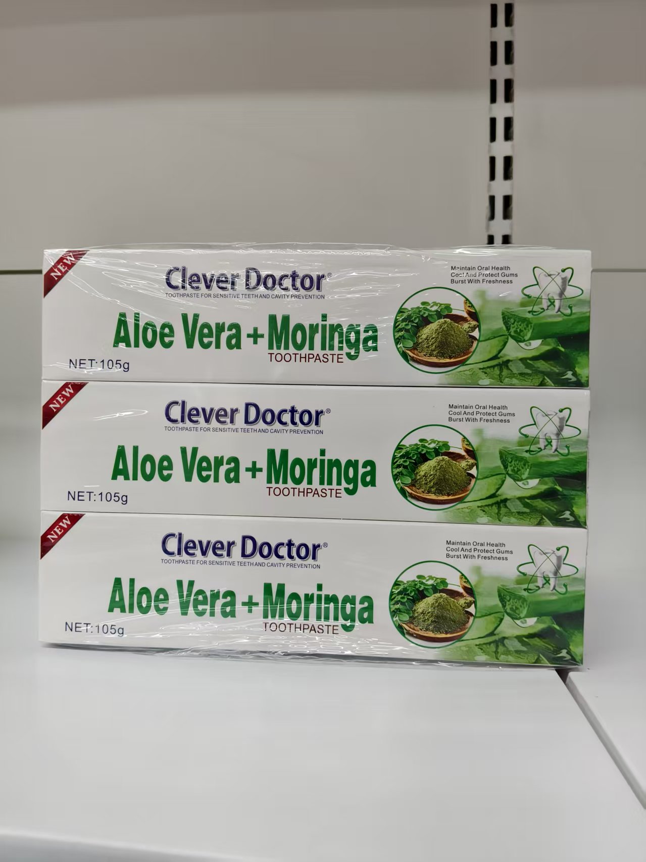 maxi limpio 105g Aloe Moringa Toothpaste English Toothpaste Adult Toothpaste Wholesale Export Daily Necessities