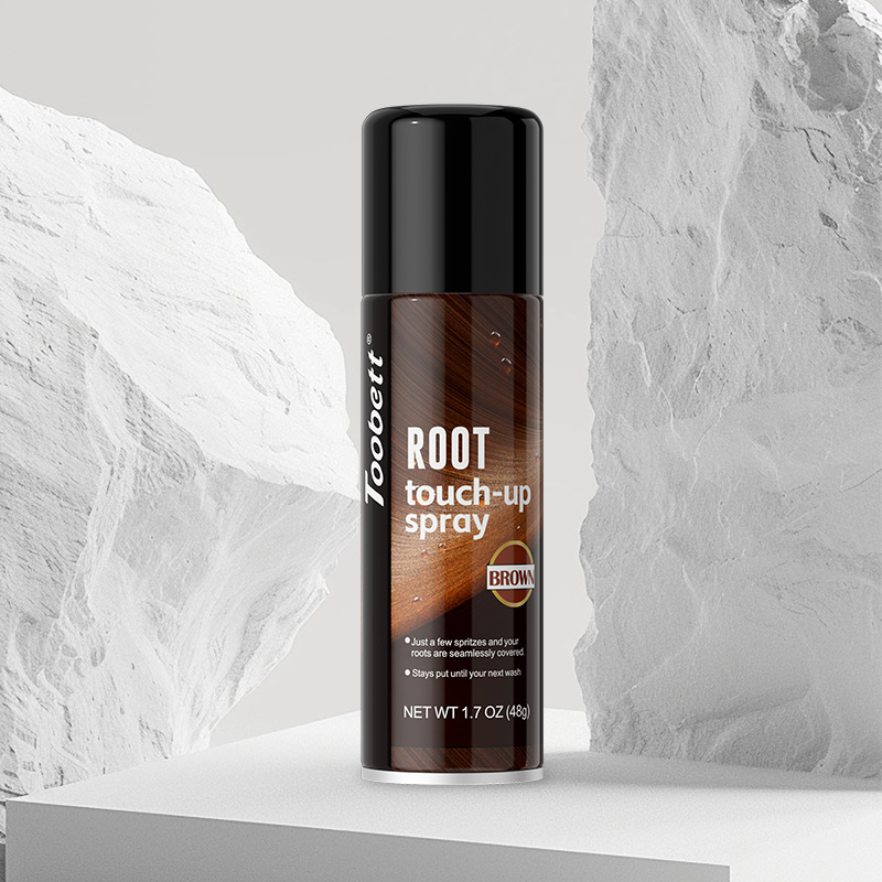 Root Touch up Spray marrón raíces temporales maquillaje spray de fábrica personalizado secado rápido máscara de raíces de cabello spray de máscara de raíces de cabello tinte temporal