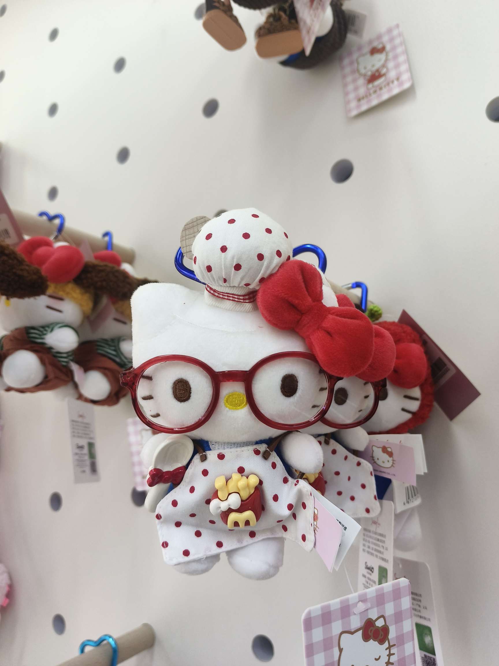 围兜帽站姿款蓝KT猫