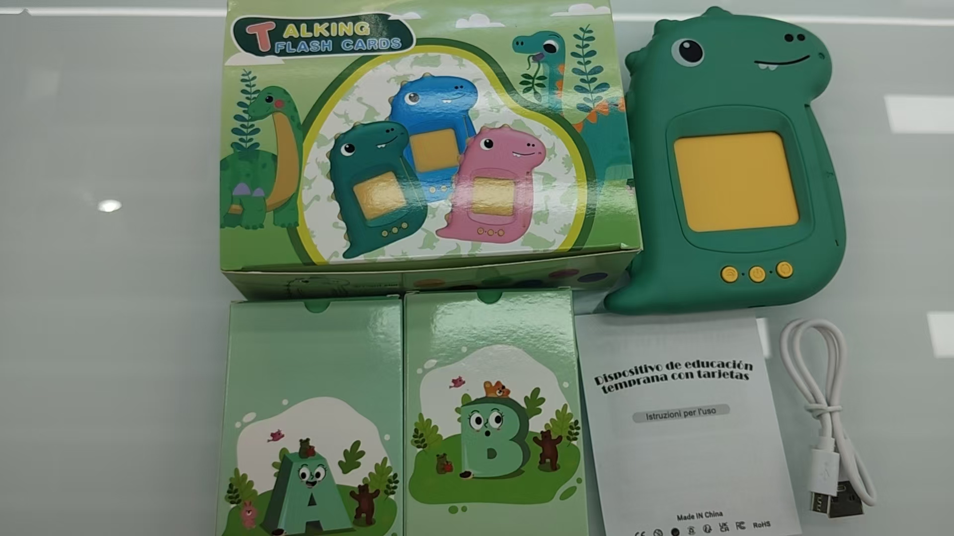 幼儿童插卡片早教机中英语双语识字学习机宝宝启蒙益智玩具1