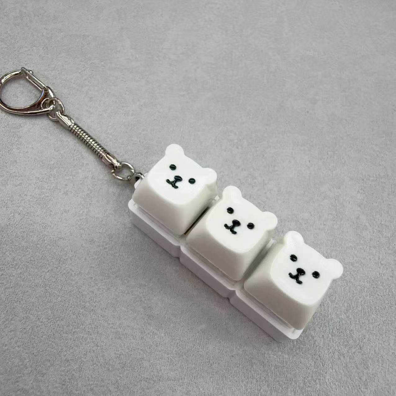 三键印刷按键跨境外贸批发减压玩具解压神器钥匙挂件