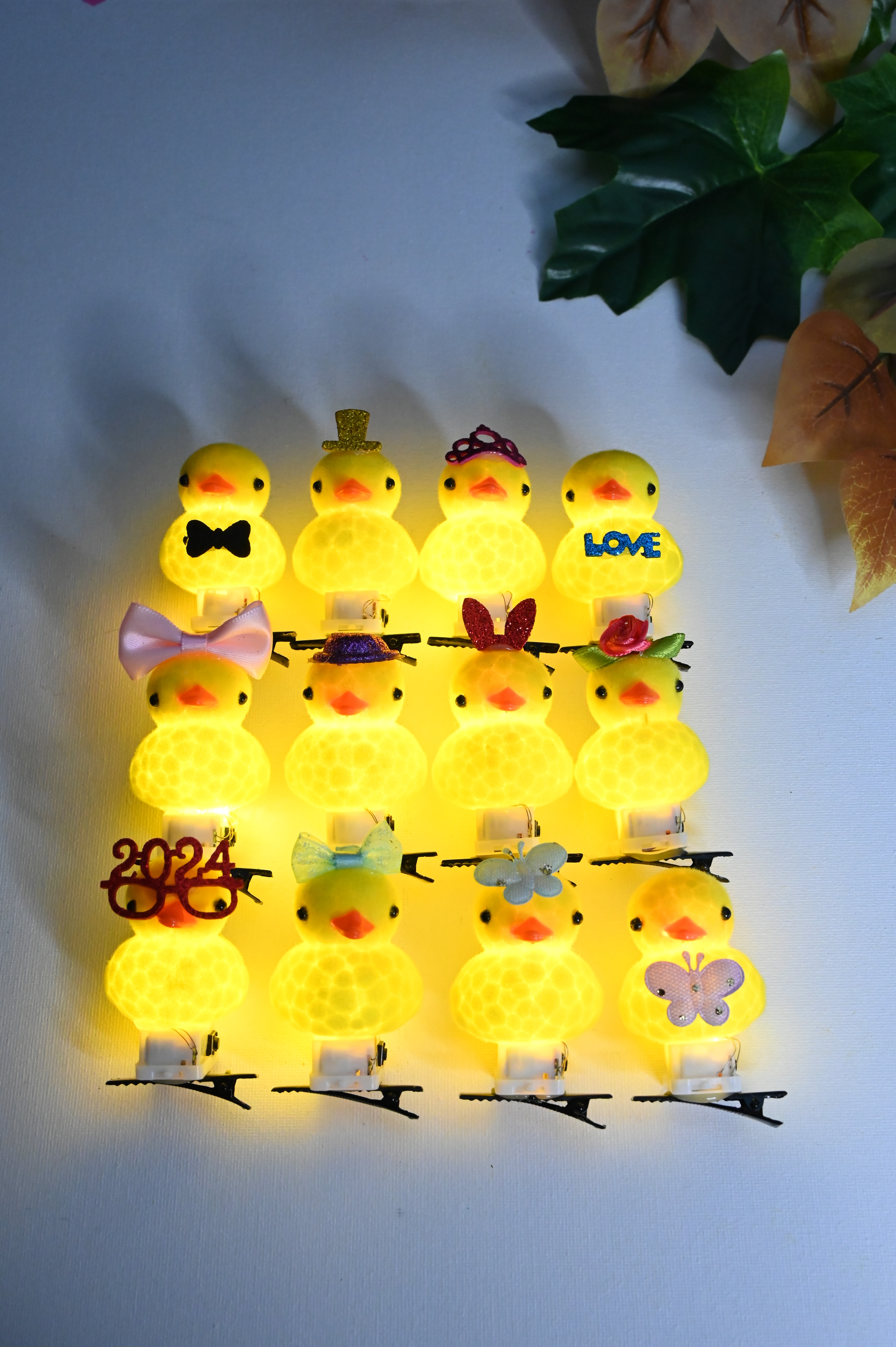 Little Yellow Duck hair clips, cute duck 3D spring Q clips, cross-border foreign trade bestsellers, street stall gifts, hair clips and accessories Item Picture