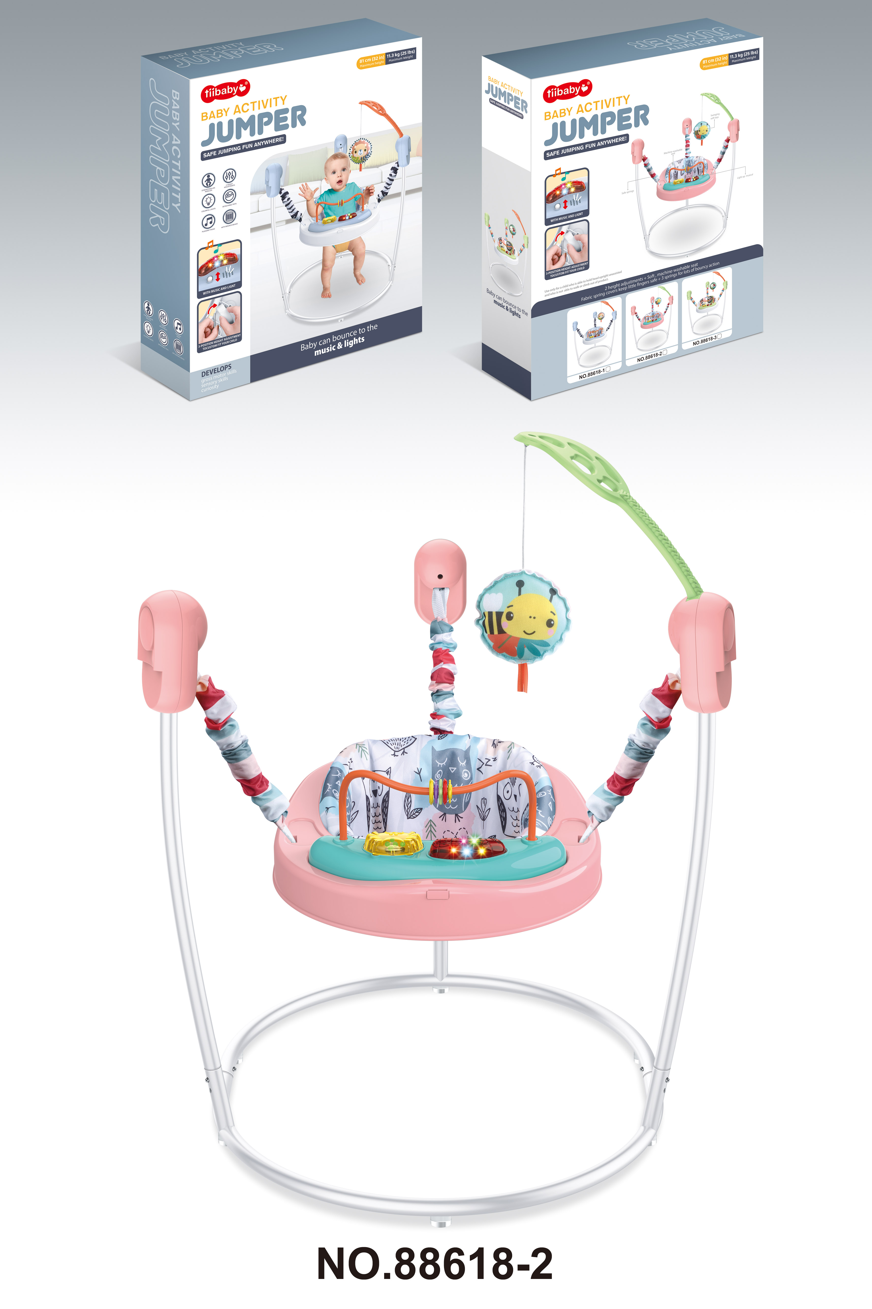 Cross-border baby jumping chair, fitness frame, music toy, newborn baby jumping park, multi-functional jumping swing Item Picture