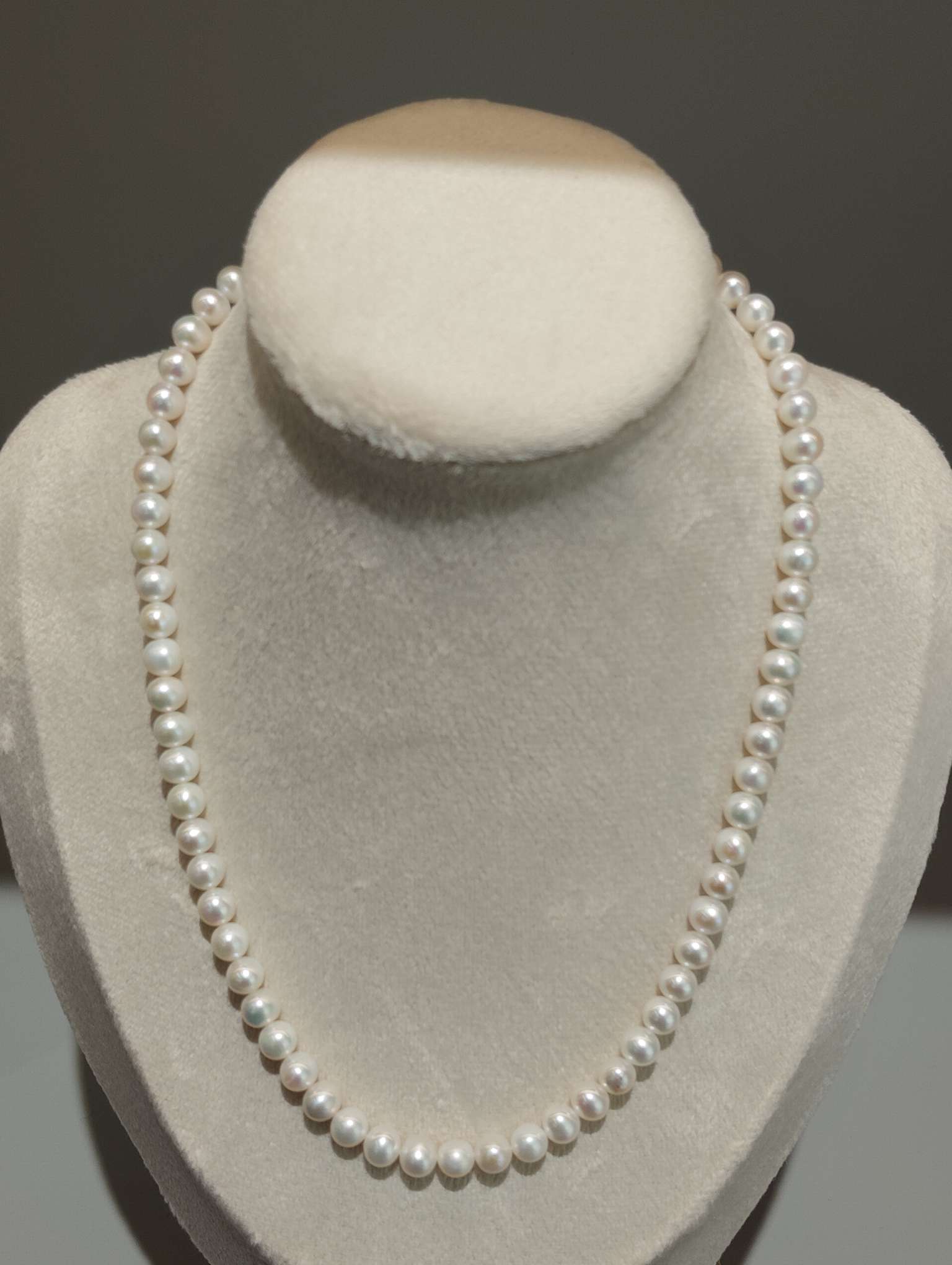 淡水5-5.5mm白色珍珠项链