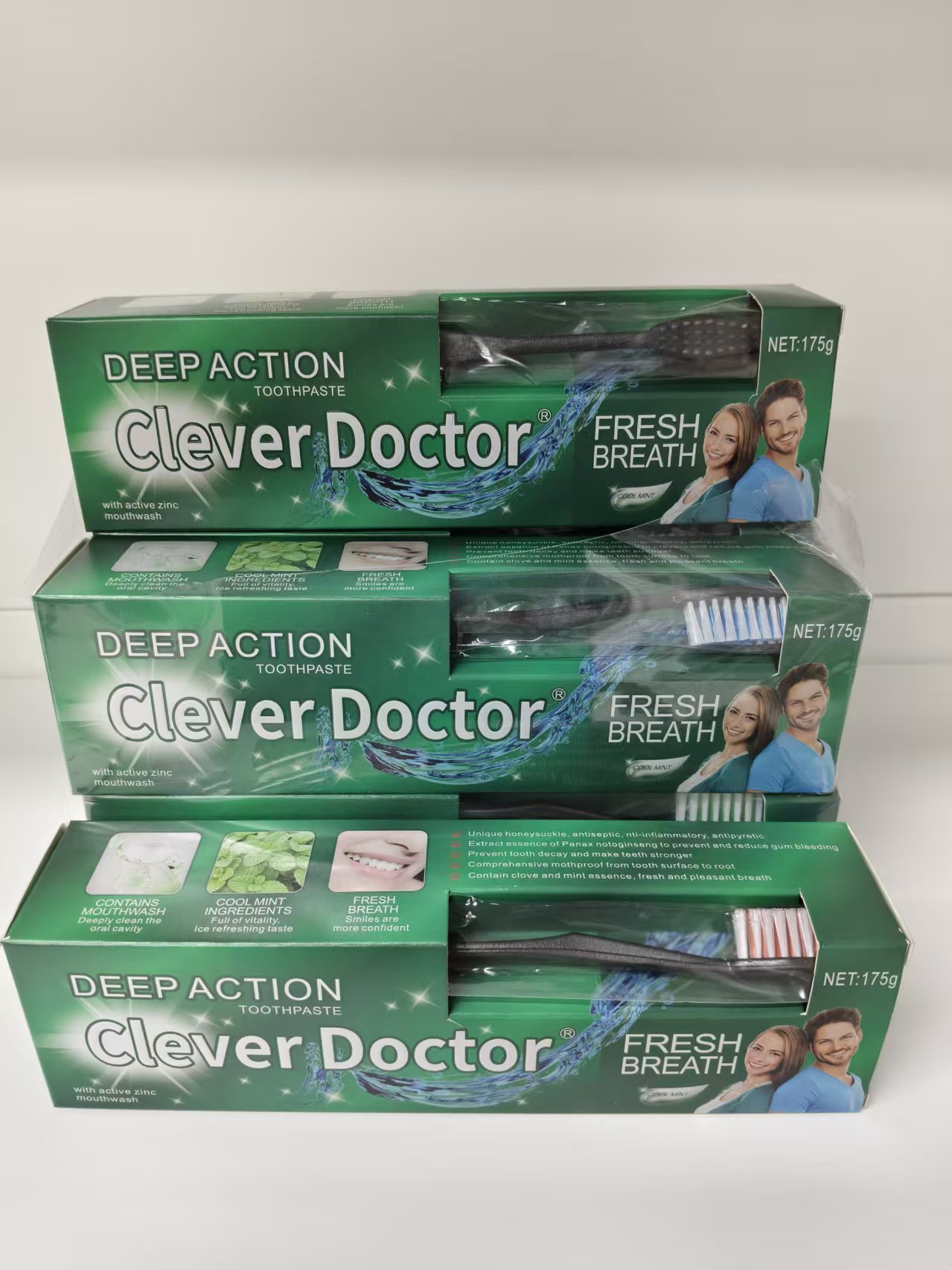 maxi limpio175g toothpaste, cool mint toothpaste, adult toothpaste with toothbrush, export daily necessities Application Scenario