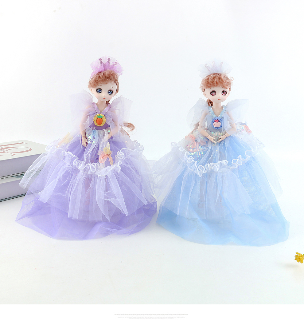 30 cm creative smart music new style gauze dress princess doll toy girl Barbie doll birthday gift girl play house doll