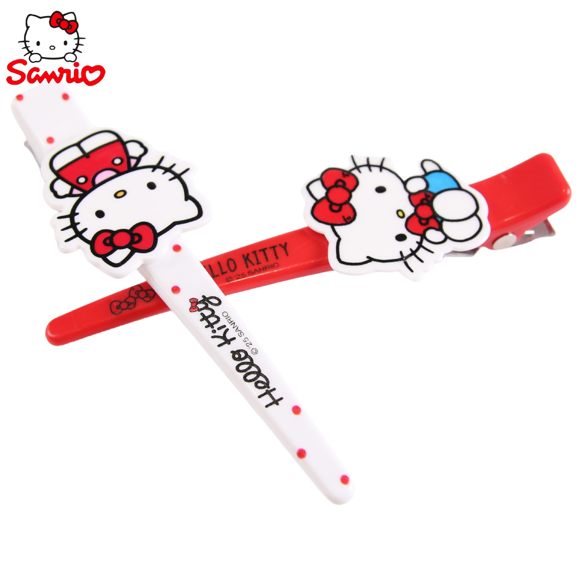 凯蒂猫萌系发卡女童公主风发饰套装KT猫蝴蝶结发夹宝宝碎发装饰细节图