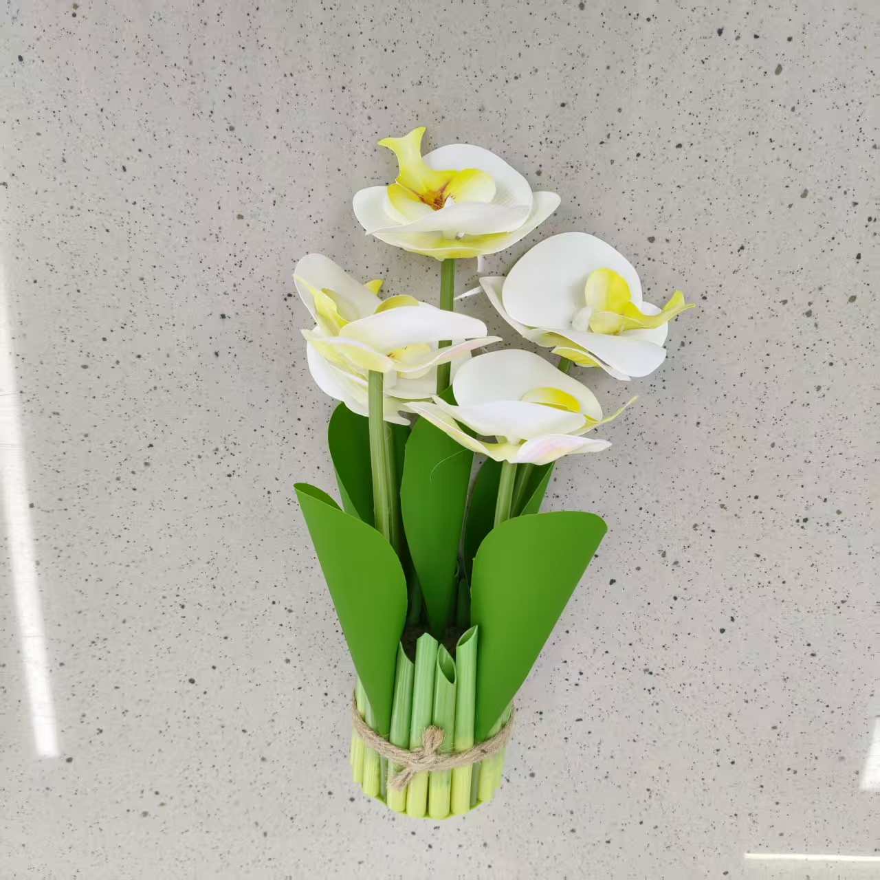 仿真花假花盆景簇簇蝴蝶兰装饰品详情3