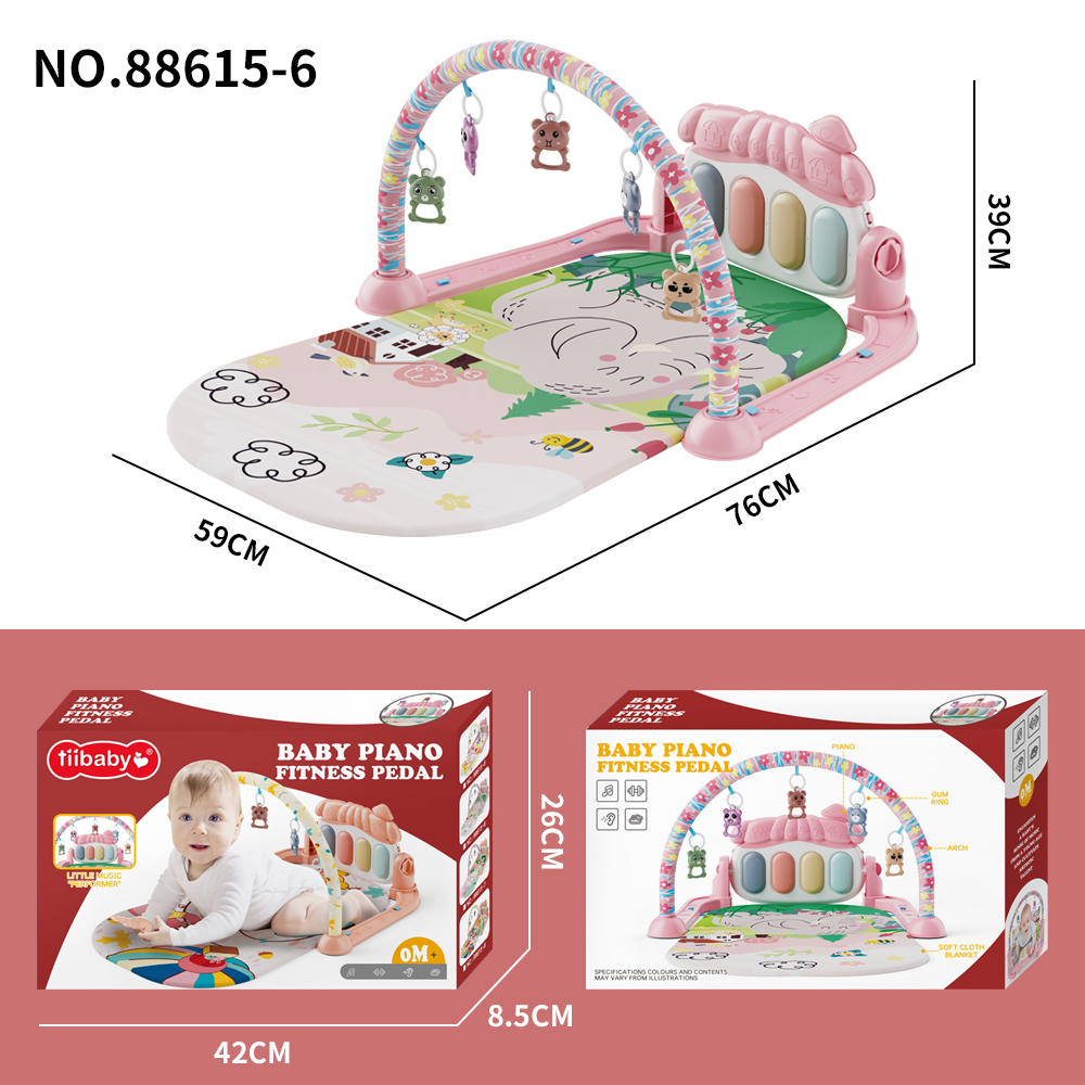 Baby pedal piano toys, fitness rack for 0-1 years old, early education and intelligence for boys and girls, gift night light for 0-3 years old