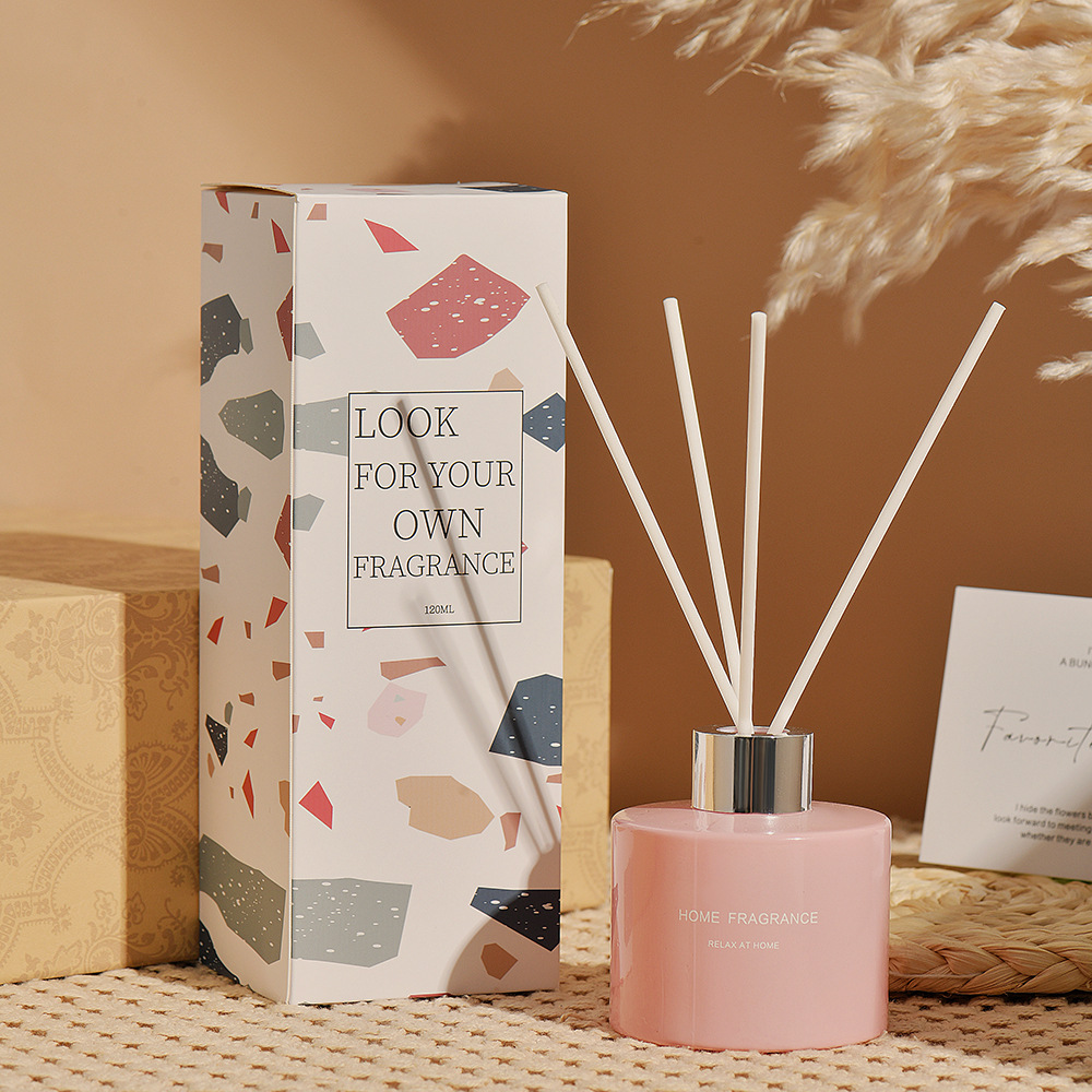 彩色圆瓶无火藤条香薰120ml · 干花装饰香氛|长效扩香|卧室客厅卫浴通用空气清新剂香水香薰详情图5