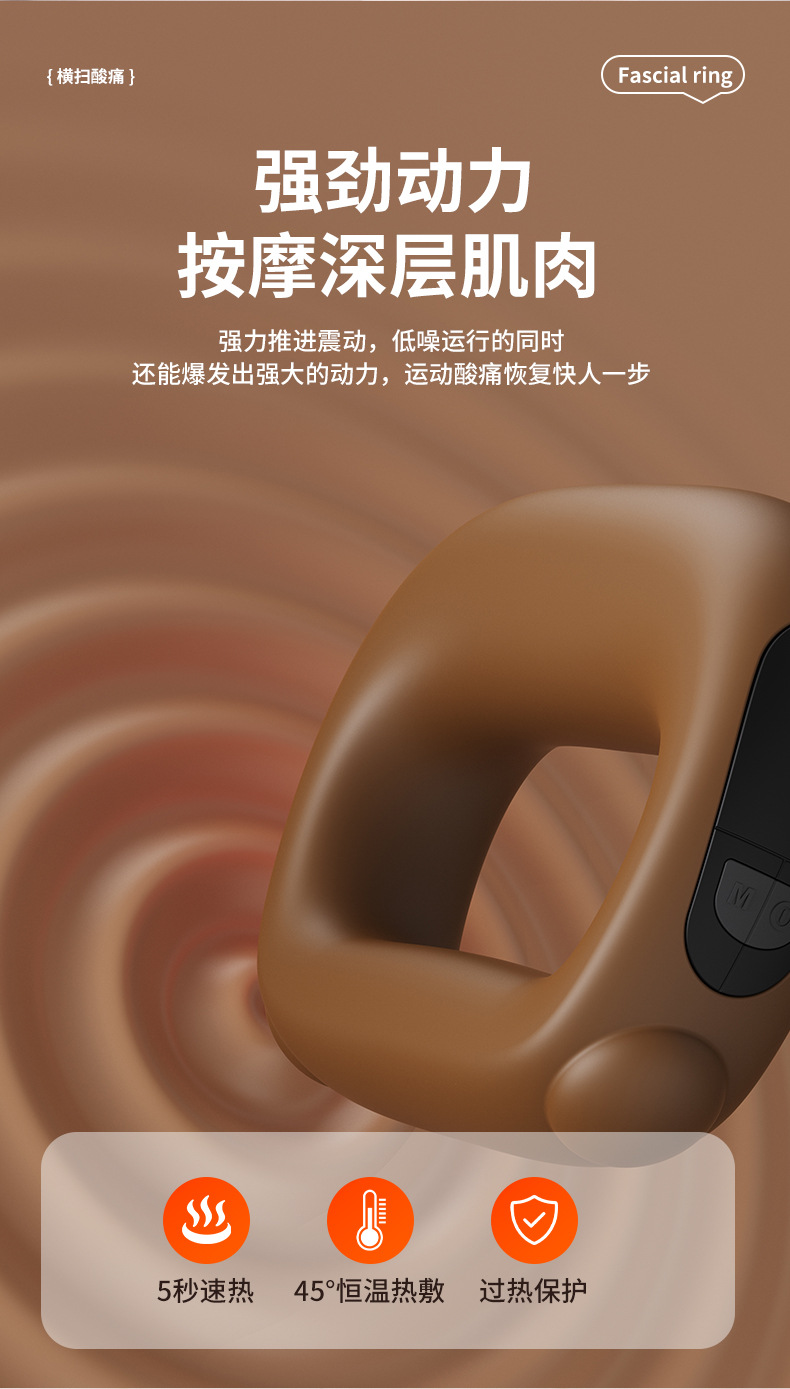 FH-8001多功能家用便携式mini加热筋膜环 详情9