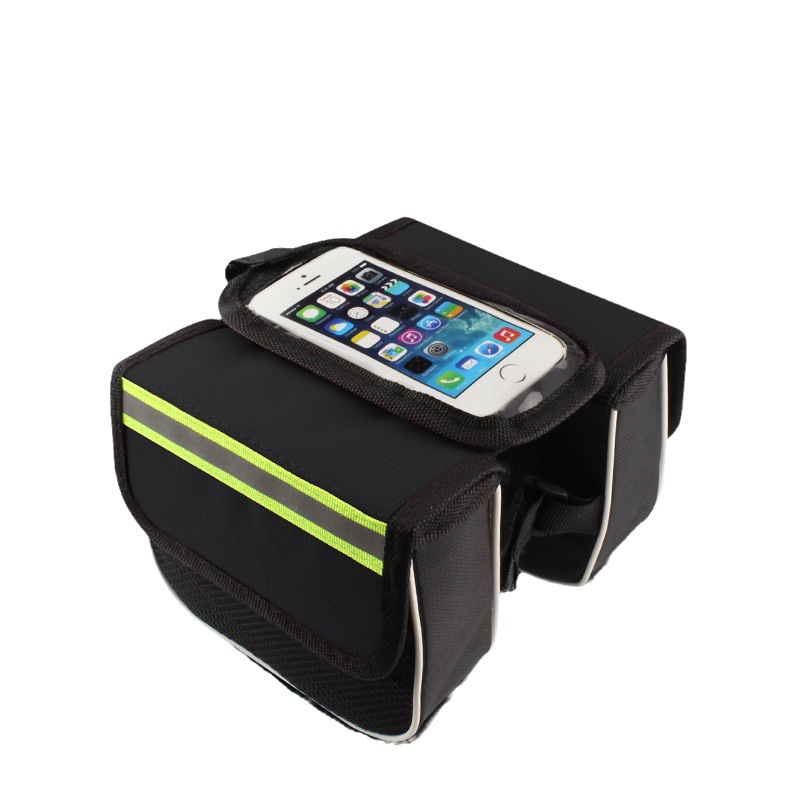 Bicycle beam bag, mobile phone touch screen, mountain bike tube bag, road bike front saddle bag, universal bike bag, cycling equipment pic 5