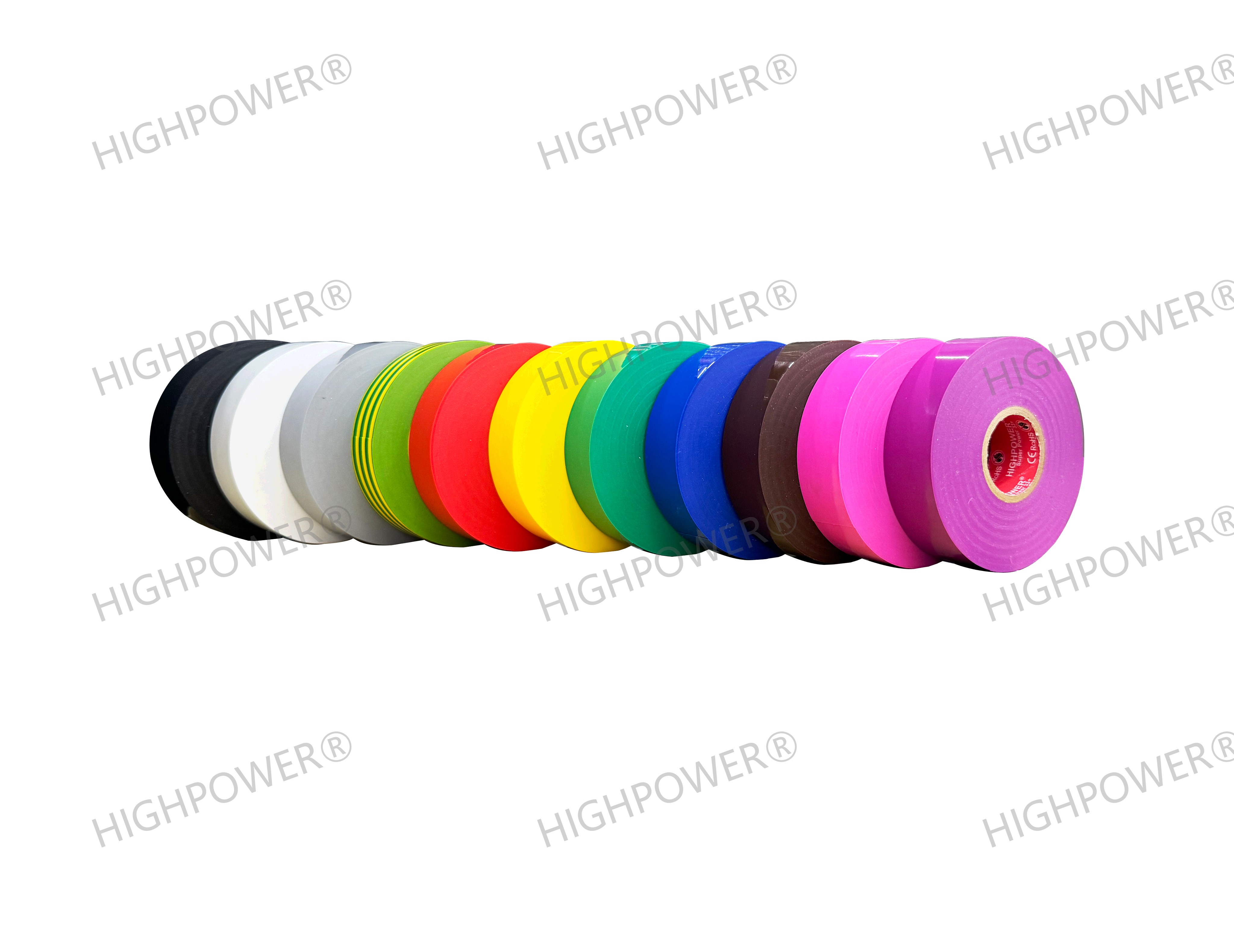 绝缘胶带/九头鸟电胶布/电胶布/akkostar/胶带白底实物图