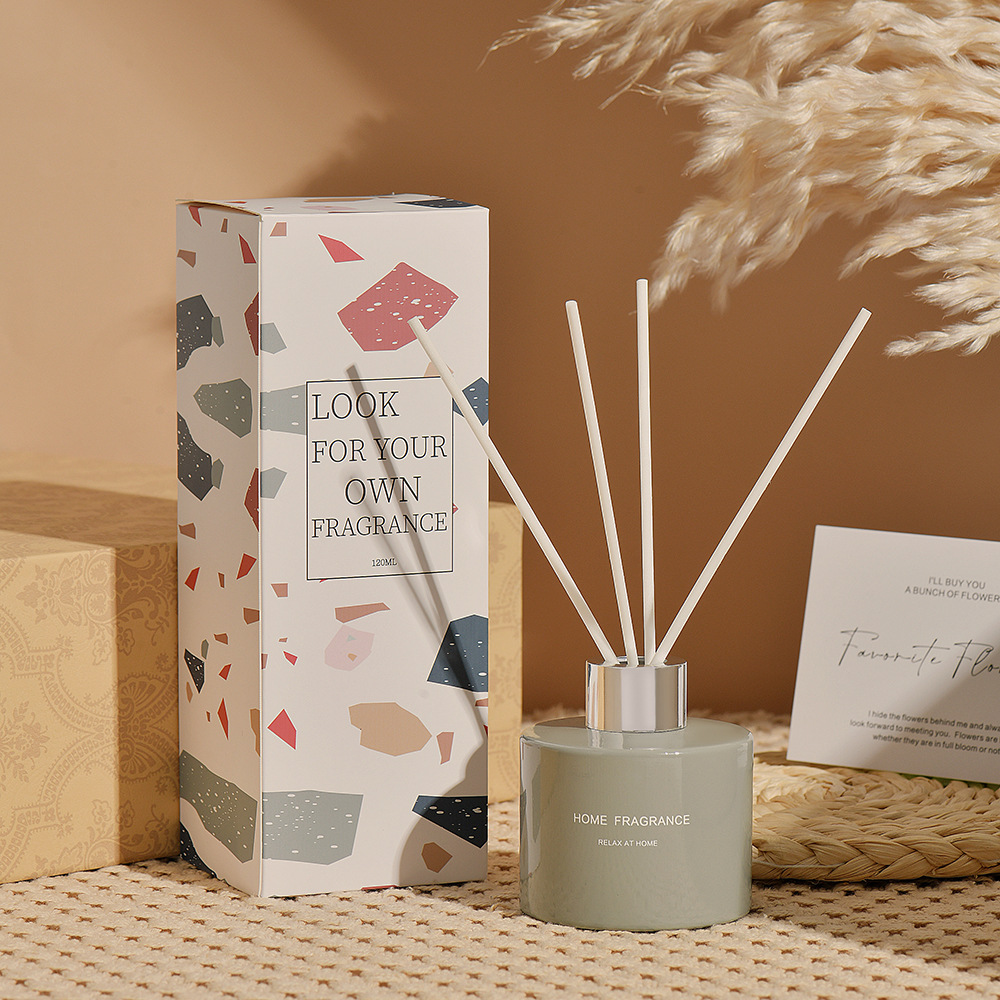 彩色圆瓶无火藤条香薰120ml · 干花装饰香氛|长效扩香|卧室客厅卫浴通用空气清新剂香水香薰详情7