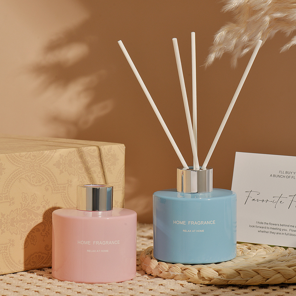 彩色圆瓶无火藤条香薰120ml · 干花装饰香氛|长效扩香|卧室客厅卫浴通用空气清新剂香水香薰详情图2