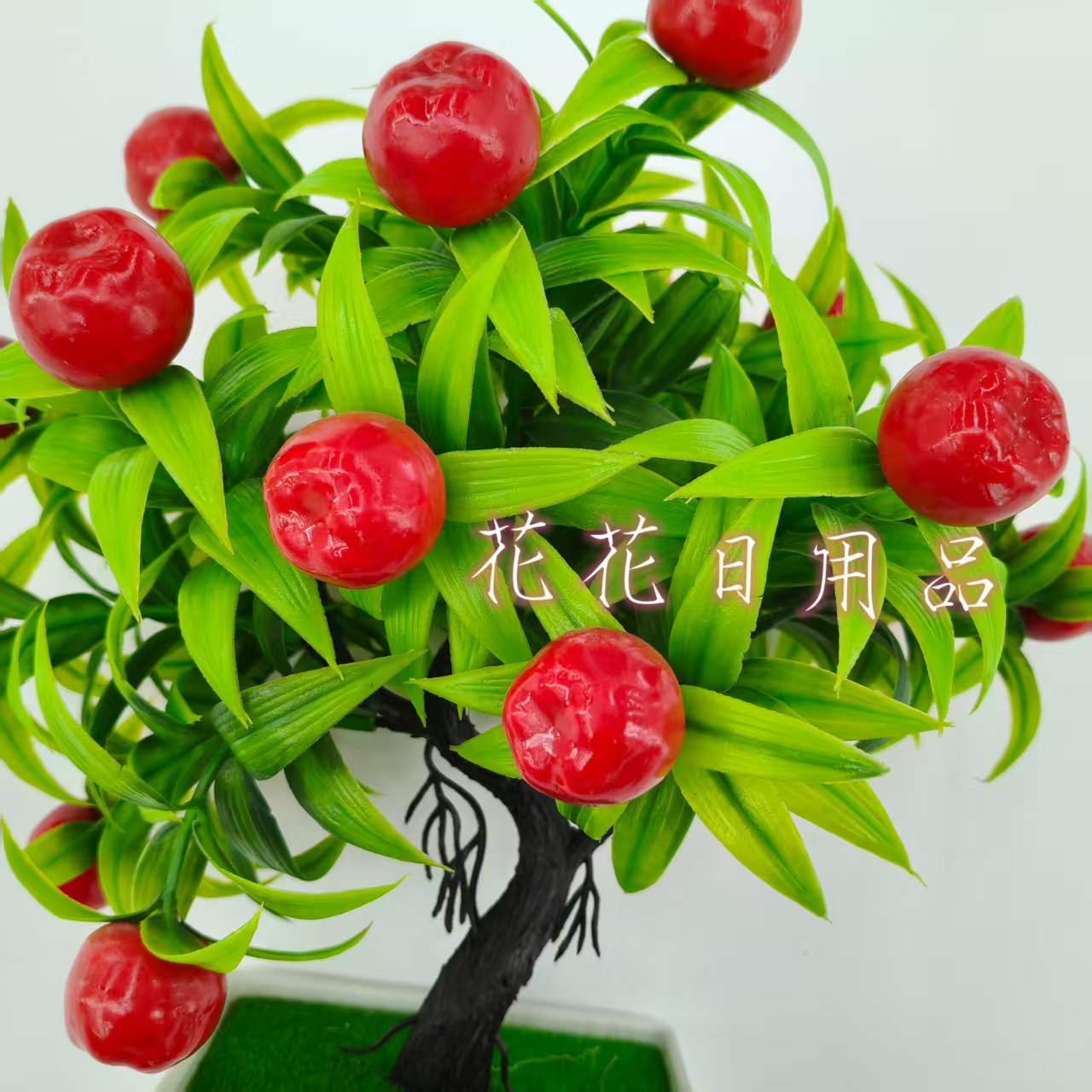 仿真花配件/珊瑚水族箱用品/羊毛毡/福桶/汽车摇头摆件白底实物图