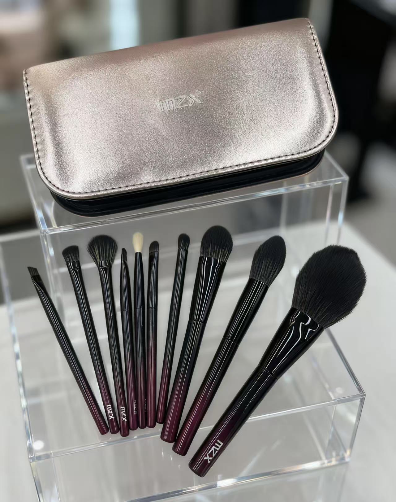 美之秀高品质10支化妆刷套装带刷包专业彩妆工具多功能化妆刷新手便捷产品图