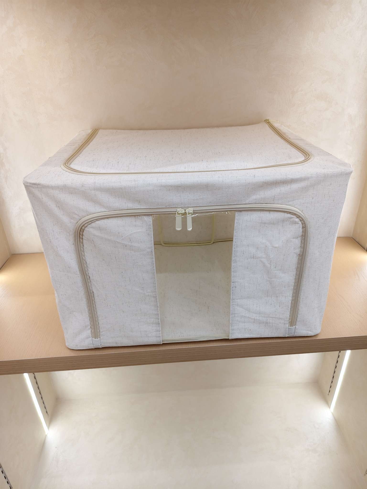 日用百货天山棉麻收纳箱家用防尘整理箱收纳箱批发多尺寸储物箱整理盒详情图2