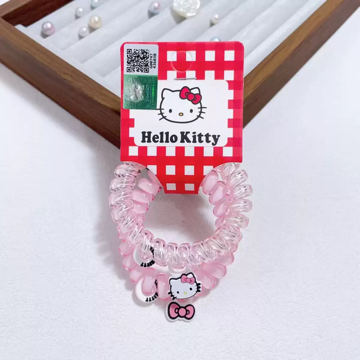 女童KT猫发卡卡通凯蒂猫发饰公主风碎发边夹宝宝可爱防滑刘海夹细节图