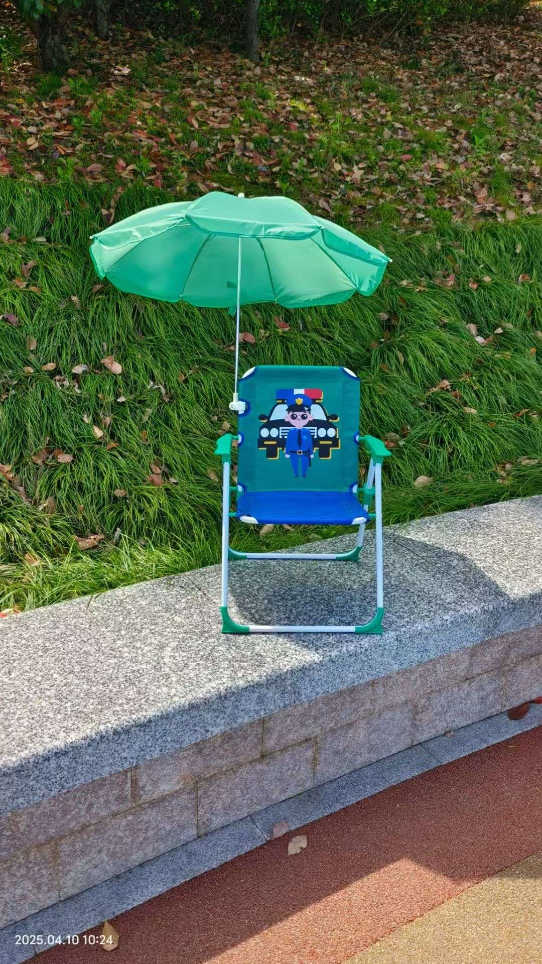 儿童沙滩椅子折叠海边户外儿童遮阳伞野营休闲靠背宝宝2025新款细节图