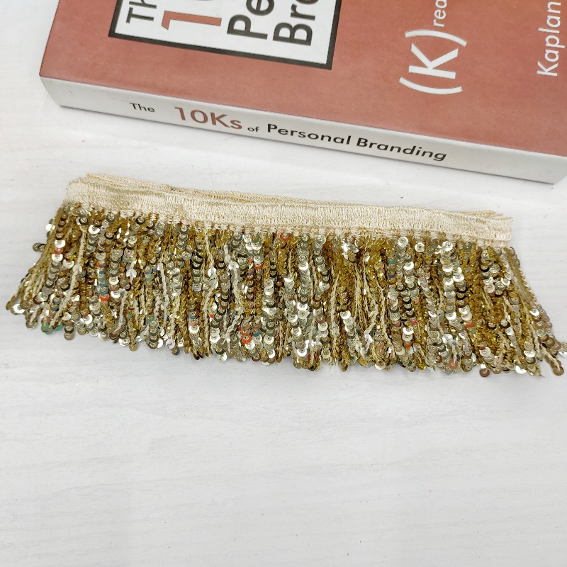 刺绣亮边流苏花边排须舞蹈服腰链配饰裙摆辅料吊穗