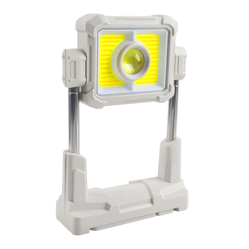 LED multi-functional retractable work light, 360° rotating solar charging, indoor and outdoor camping light Item Picture
