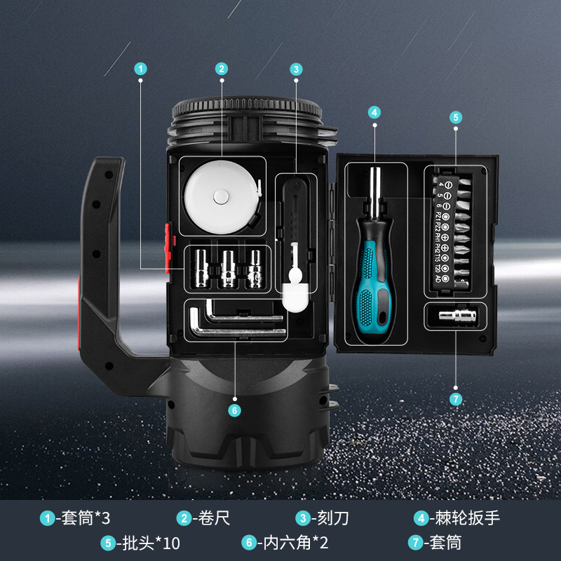 New cross-border auto repair work light, multi-functional maintenance tool light, LED inspection and repair light, mobile work light details Picture