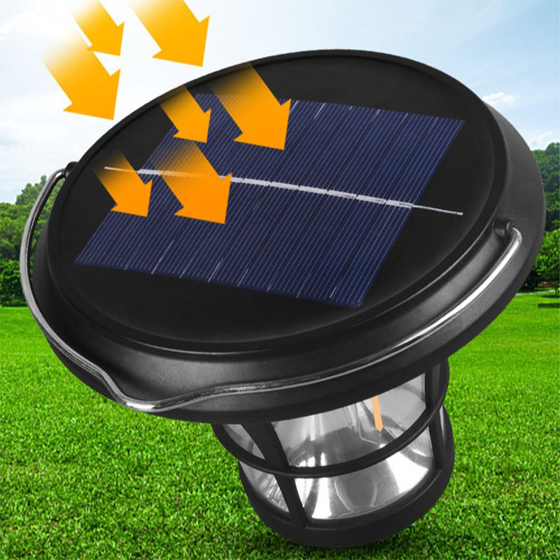 Outdoor lights, solar camping lights, rechargeable solar ground plug lights, portable lights, garden lights, color-changing landscape lights details Picture