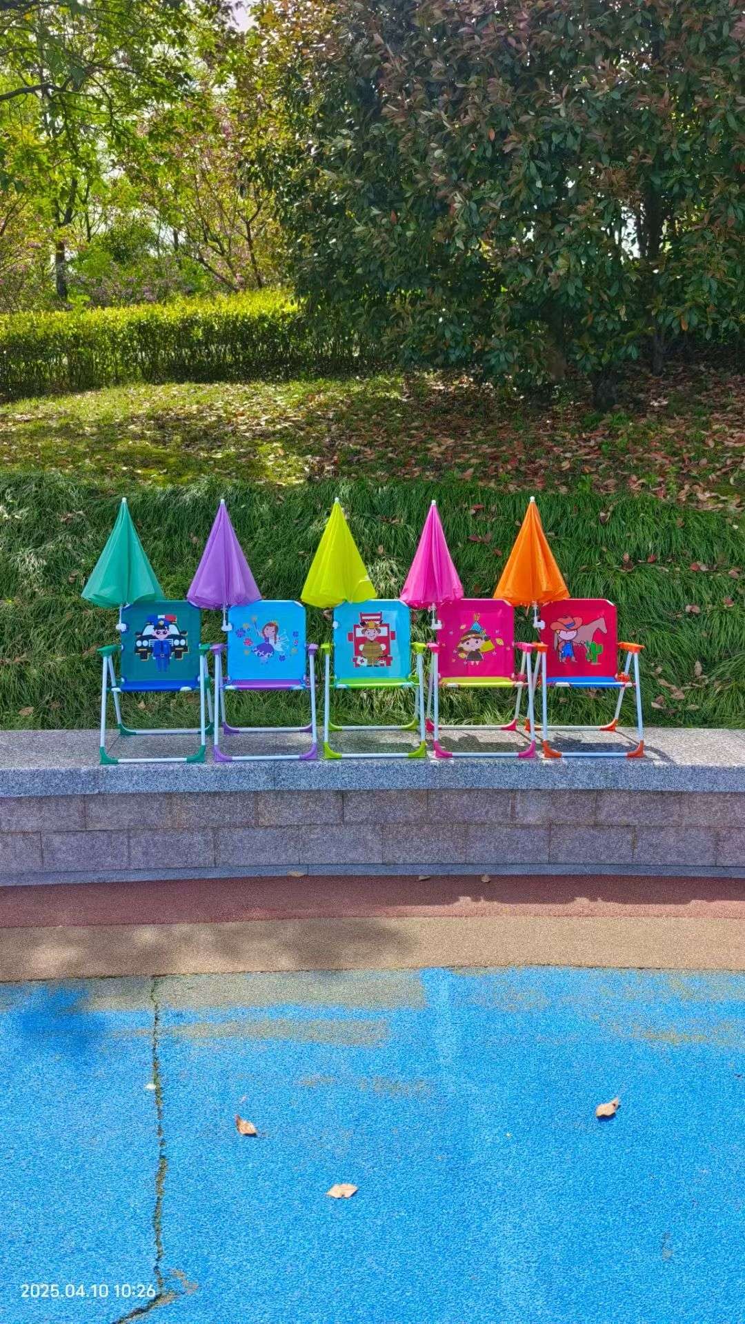 儿童沙滩椅子折叠海边户外儿童遮阳伞野营休闲靠背宝宝2025新款详情图9