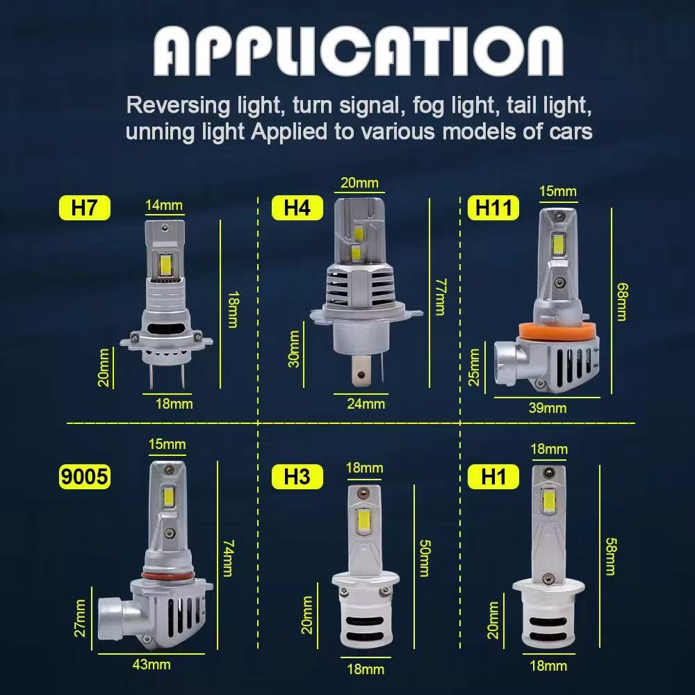 Cross-border dedicated automotive led headlights, high-brightness integrated high and low beam automotive headlights, LED headlamps pic 8