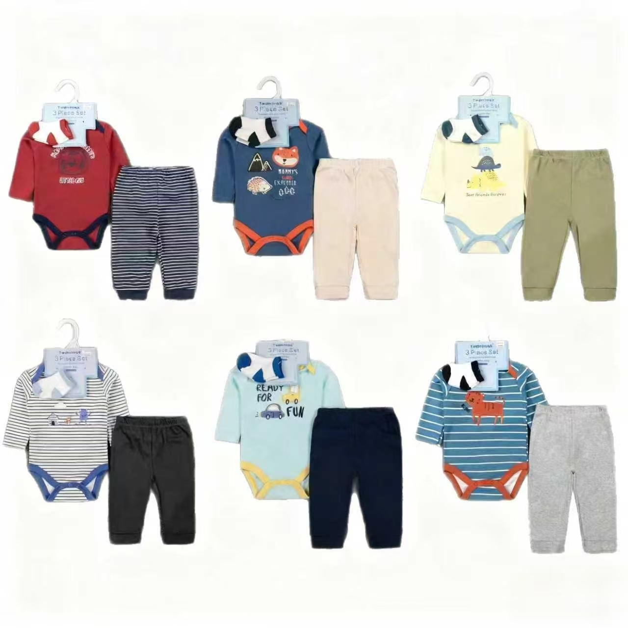 wish's new best-selling baby clothes, European and American baby cross-border wholesale, new baby dress, long pants and children's sets Item Picture