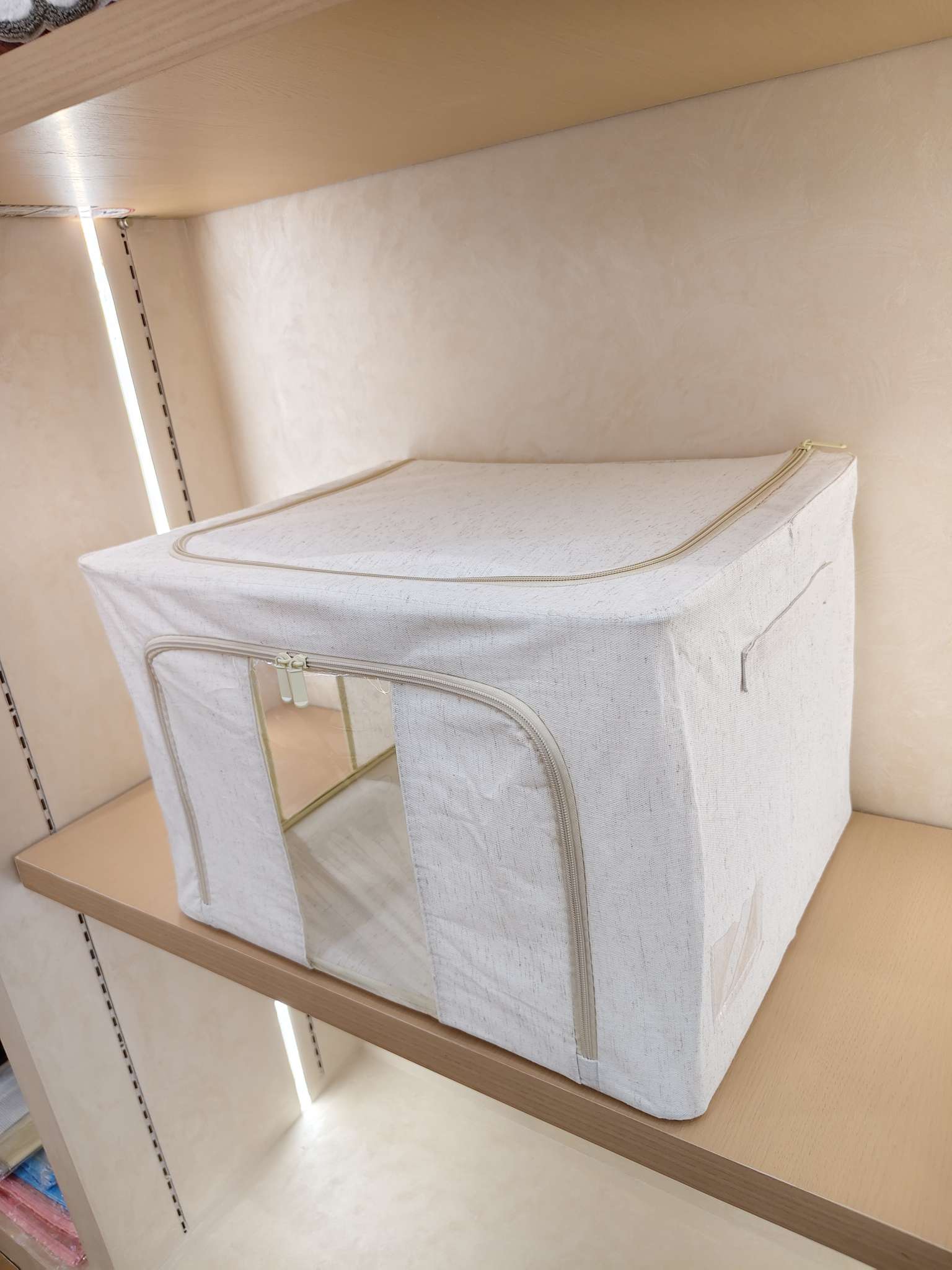 日用百货天山棉麻收纳箱家用防尘整理箱收纳箱批发多尺寸储物箱整理盒详情图3