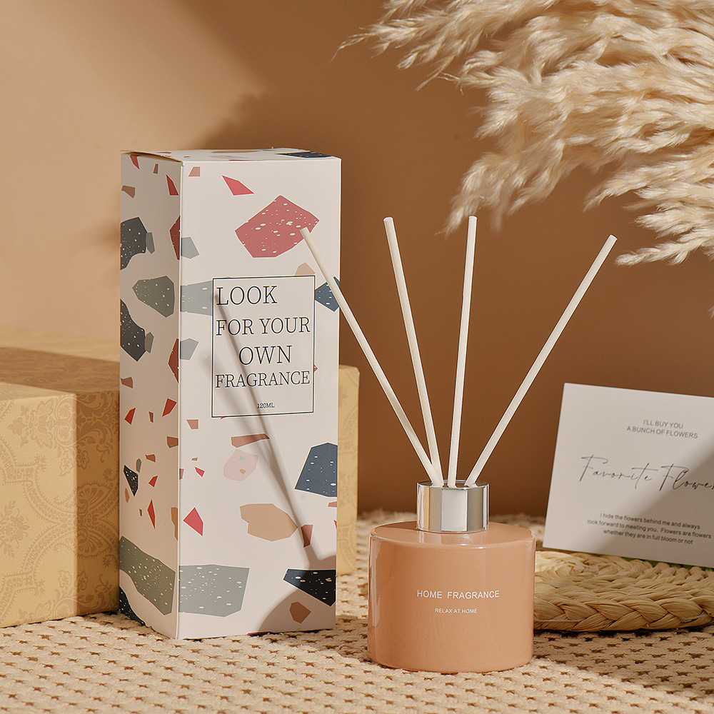 彩色圆瓶无火藤条香薰120ml · 干花装饰香氛|长效扩香|卧室客厅卫浴通用空气清新剂香水香薰详情8