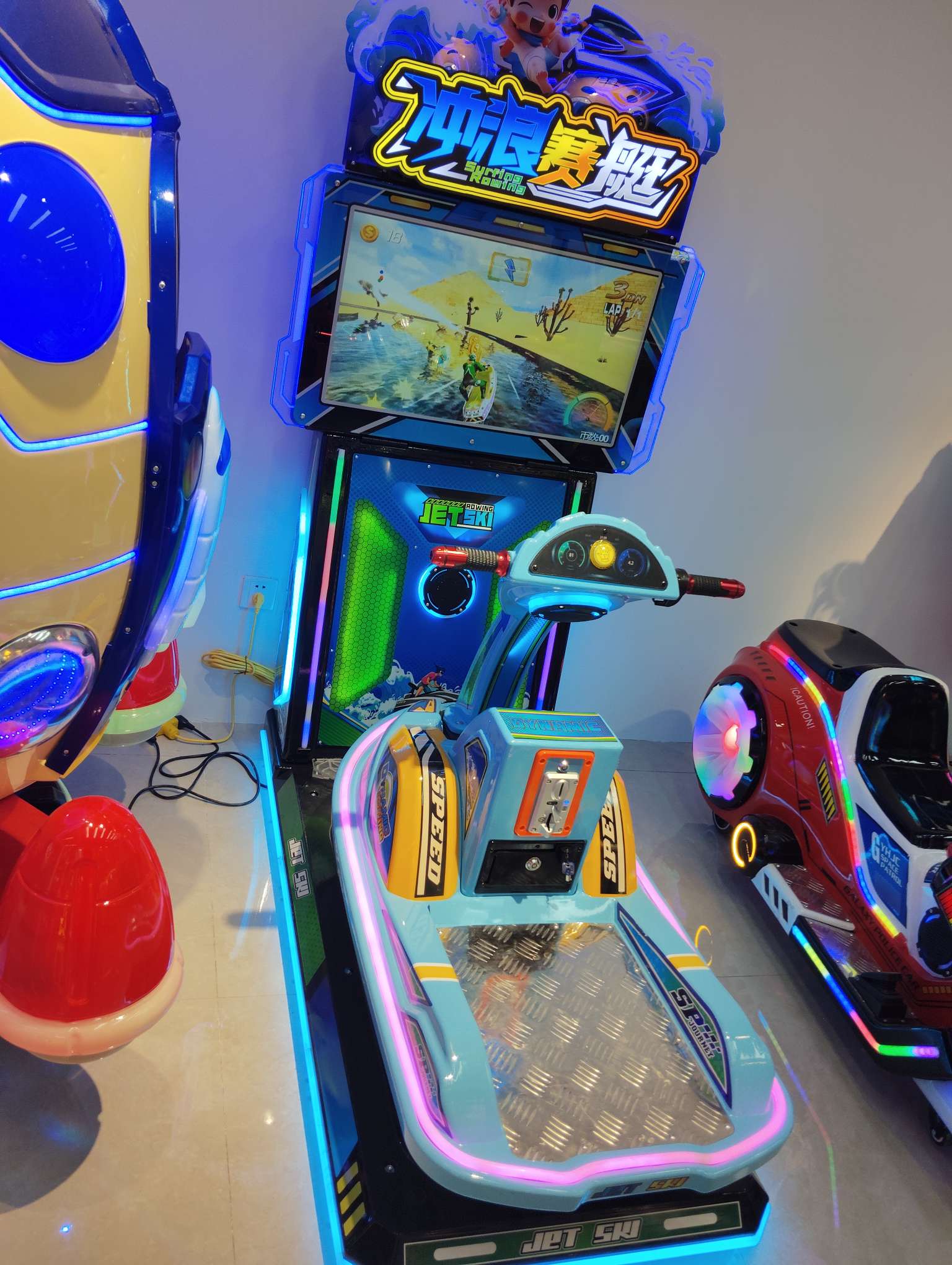 Factory direct sales of swing machines, rocking horses, square cars, game machines, surfing and rowing toys detail image 6