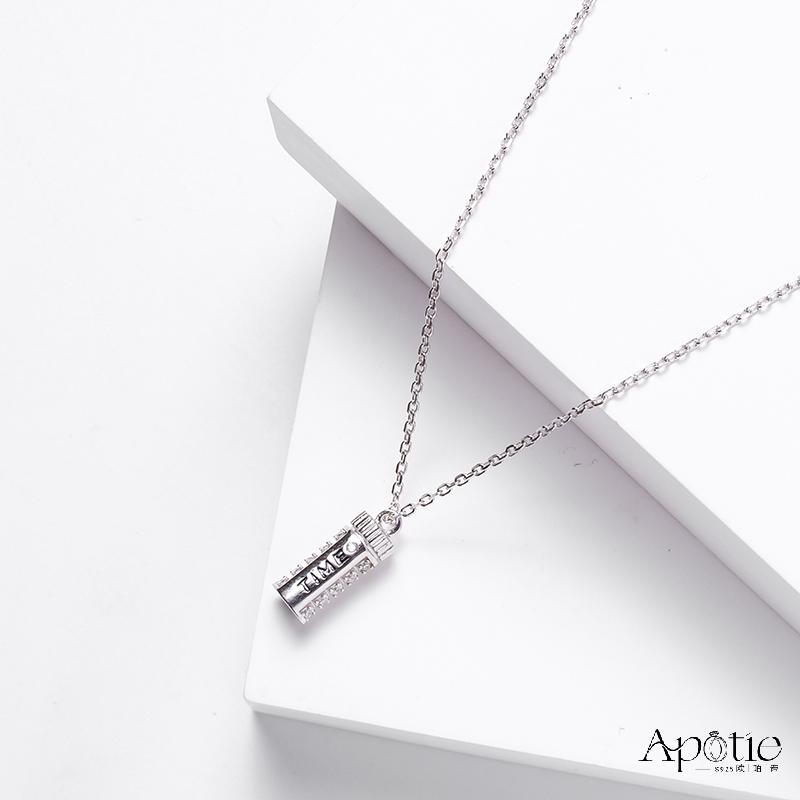 Ожерелье из капсулы времени апоти бело-золотое Item Picture
