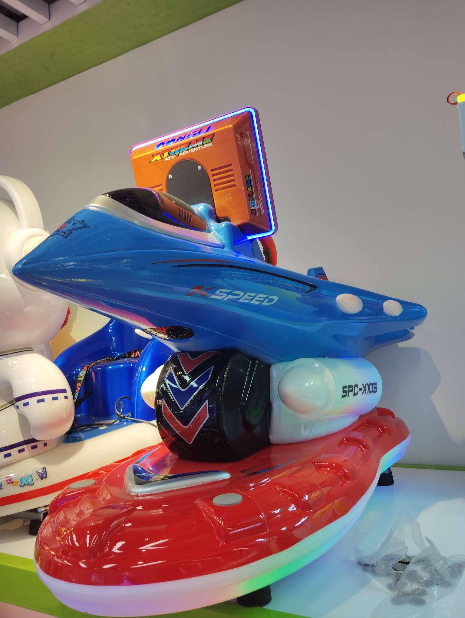 Factory direct sales of swing aircraft, rocking machine, square car, game machine and fighter jet J-36 detail image 6