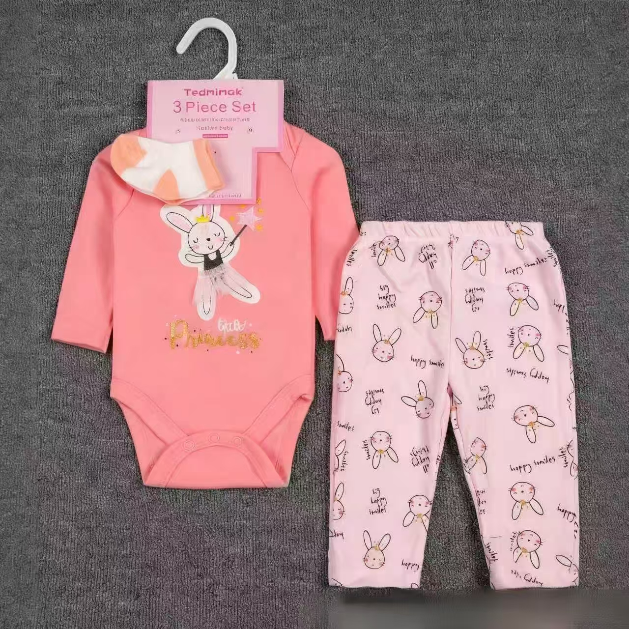 wish's new best-selling baby clothes, European and American baby cross-border wholesale, new baby dress, long pants and children's sets Specification image