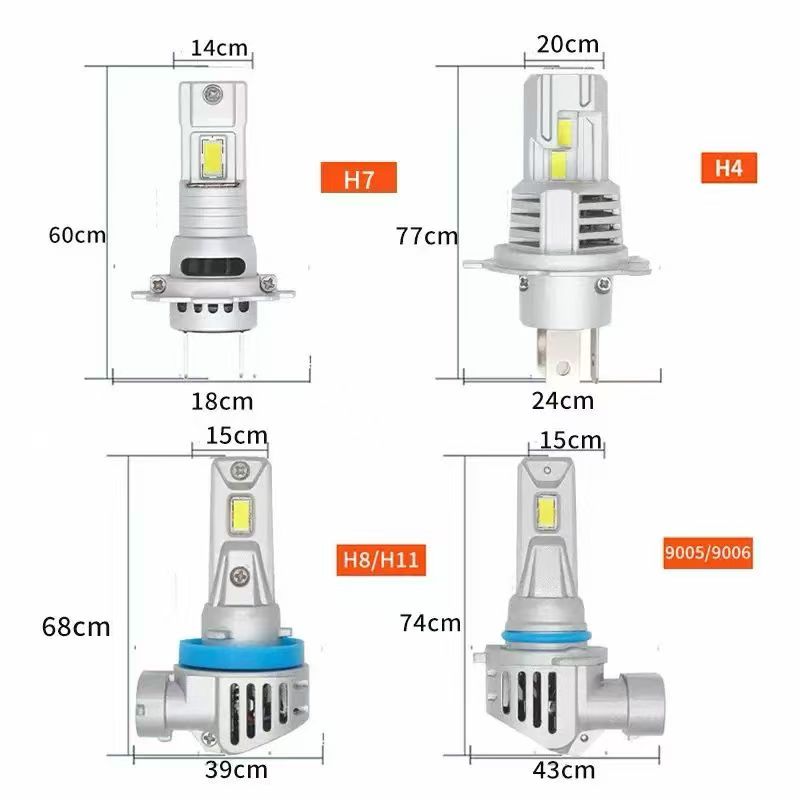 Cross-border dedicated automotive led headlights, high-brightness integrated high and low beam automotive headlights, LED headlamps pic 5