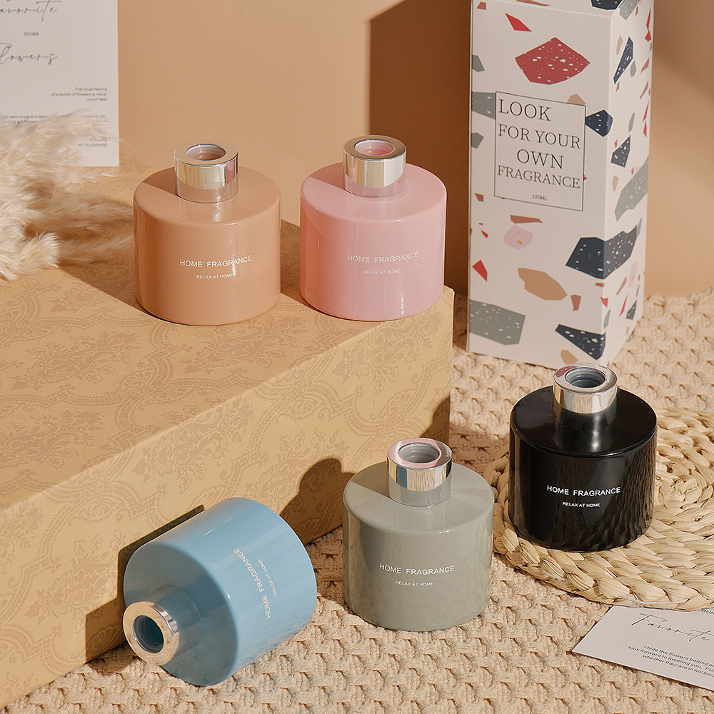 彩色圆瓶无火藤条香薰120ml · 干花装饰香氛|长效扩香|卧室客厅卫浴通用空气清新剂香水香薰详情1