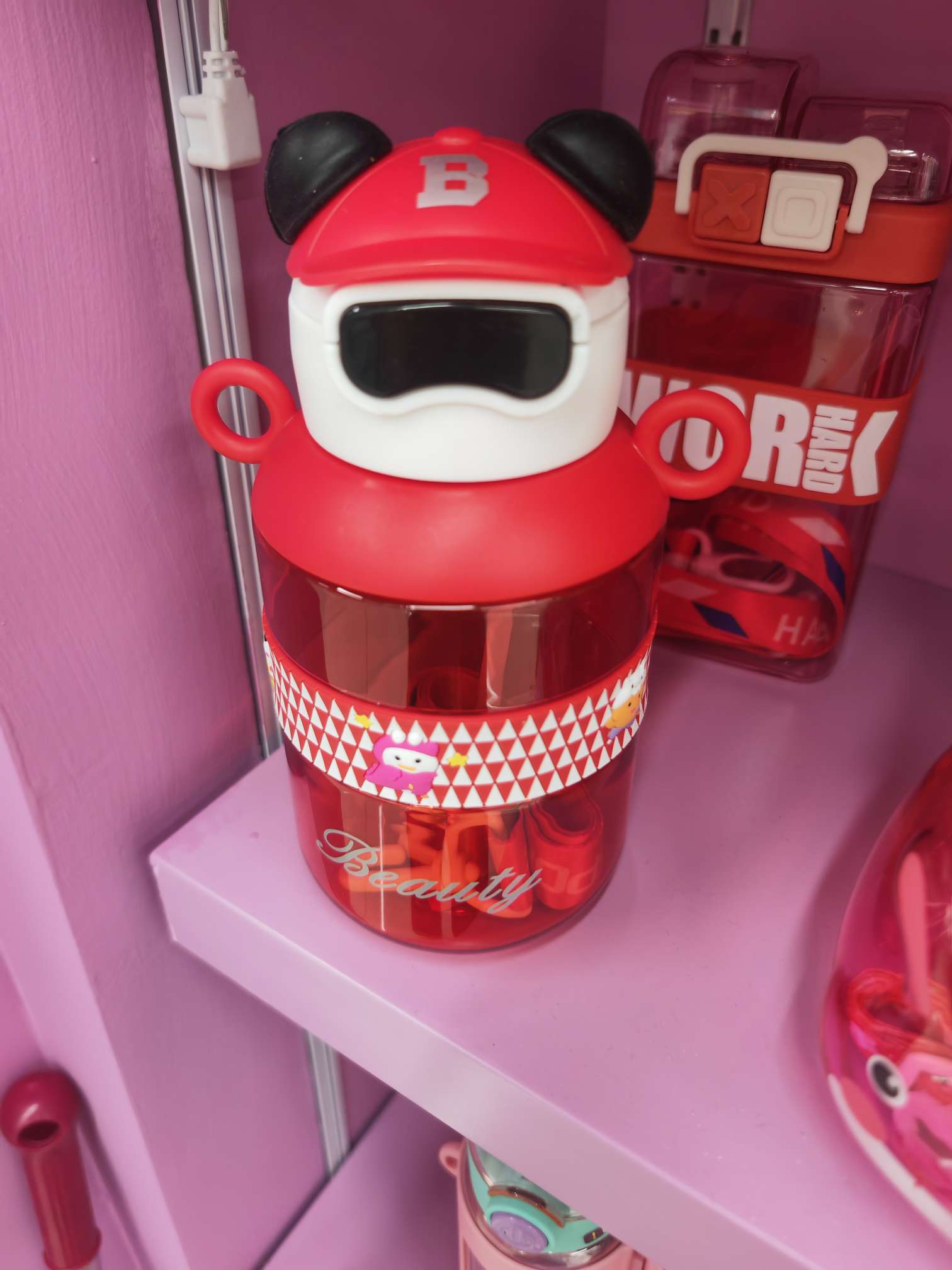 Daily necessities plastic water cups, octagonal cups, plastic cups, household heat-resistant plastic cups are available in multiple colors details Picture